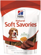 Hill's Natural Soft Savories Beef & Cheddar dog treats 227g